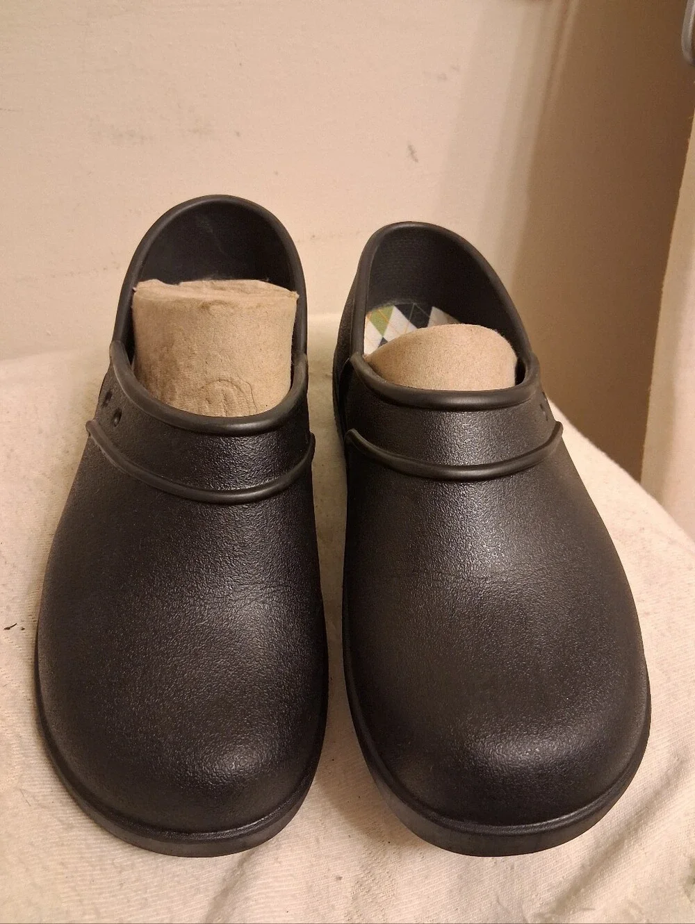 Womens CROCS Black Slip-On Clog Shoes Size 8 good for Nurses